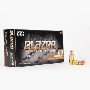 Buy 124gr FMJ 9mm Ammo by Blazer Brass Online In Canada